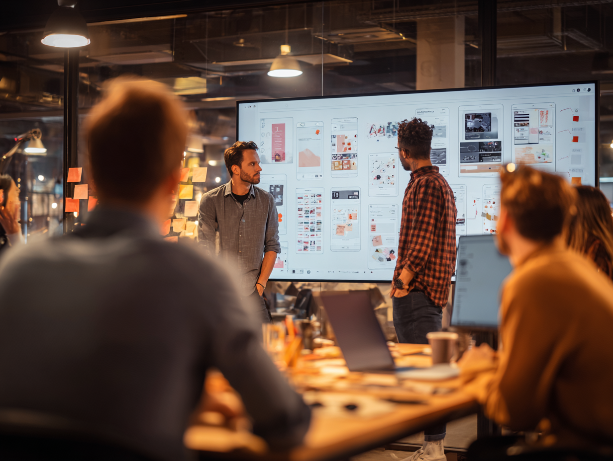 UI style guide components and typography